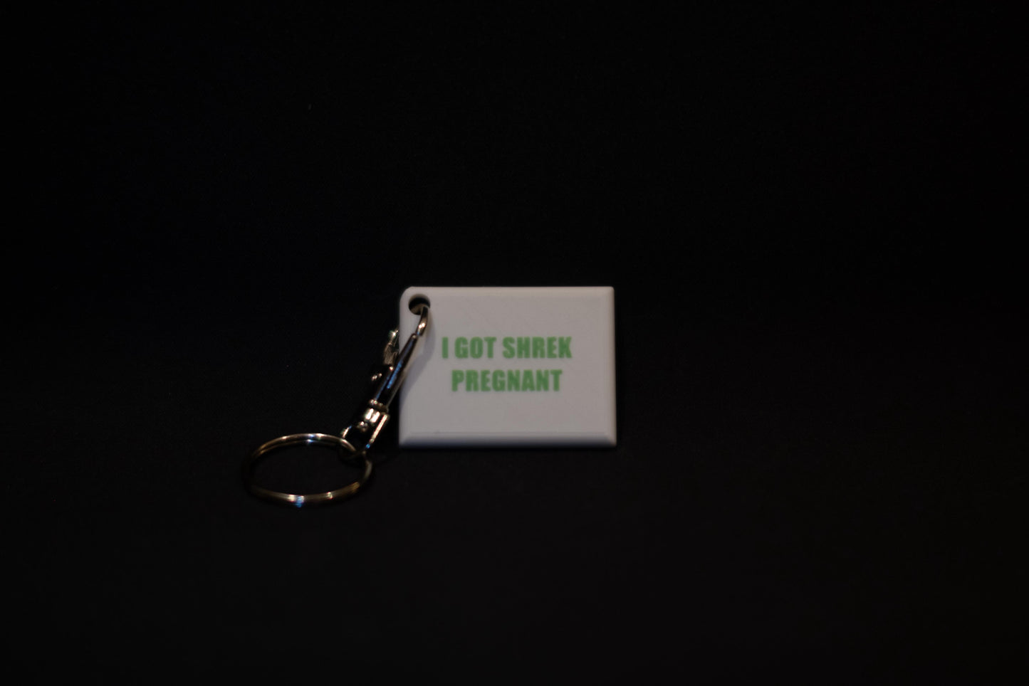 Pregnant Shrek Key Chain