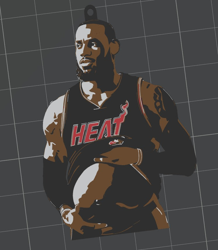 LeBump James Keychain